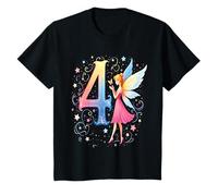 Kids Magical Fairy Princess 4nd Birthday Girl T-Shirt