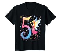 Kids Magical Fairy Princess 5nd Birthday Girl T-Shirt
