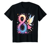 Kids Magical Fairy Princess 8nd Birthday Girl T-Shirt