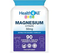 Kids Magnesium 90 Chewable Tablets for Children 4+, Sleep & Stress Support