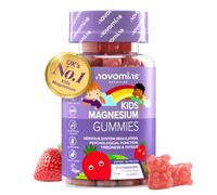 Kids Magnesium Gummies | 546mg Magnesium Citrate I 30 Gummies | Novomins | 60mg Magnesium Gummies | Vegan & Gluten Free | Alternative to Magnesium Tablets | 1 Month Supply