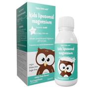 Kids Magnesium, Liposomal Magnesium Bisglycinate Liquid, Candy Floss Flavour, Delivers 30mg per 5ml dose, Perfect Before Bedtime. Suitable from Aged 1 Year. 150ml = 30 Servings. Happy Little Owls