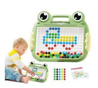 Kids Magnetic Doodle Board - Cute Frog Drawing Pad, Fun Educational Tool | Smooth ABS Magnet Board with for Preschool Learning, Home Play, Travel Activity for Girls, Boys, and