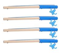 Kids Magnetic Fishing Pole 4pcs Wooden Magnetic Fishing Rods for Pool Activity Accessory Fishing Rod Toy