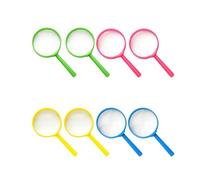 Kids Magnifying Glass, 8 Pack Small Handheld Magnifying Glasses for Children, 60mm Colorful Magnifiers for Reading, Science Exploration, Outdoor Activities, 26 x 19 x 2cm
