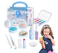 Kids Makeup Kit for Girl | Washable Real Cosmetic Makeup Set: Complete Vanity Set and Accessories, Christmas Toys for Imaginative Play
