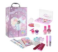 Kids Makeup Kit - Girls Make Up Set | Washable Toddler Makeup Kit | Safe Pretend Play Beauty Sets | Girl Toys Real Cosmetic Little Girls Beauty Set For Under 14-Year-Old Kids Birthday Gift