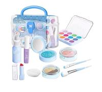 Kids Makeup Kit - Washable Real Cosmetics Beauty Set, Safe Colorful Palette with Lip Gloss, Brushes and Mirror Case | Princess Vanity Kit with Accessories, Birthday, Playtime, Girls, Kids, Christmas