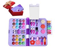 Kids Makeup Set | Educational Washable Make Up Toy | Children's Makeup Play Set - for Children Teens Daughters Birthday Costume Party Holiday Indoor Activities School Plays Home Travel