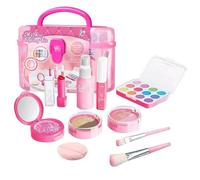 Kids Makeup Set - Portable Princess Dressing Table Toy Kit, Mini Cosmetics | Kids Play Makeup With Carry Handle, Bright Colorful Tools - Kit P