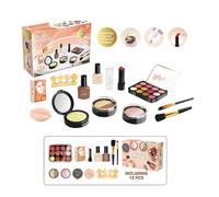 Kids Makeup Set - Soft Texture Cosmetic Play Kit, Compact Storage Beauty Bag, Role Play Transformation Activity Kit, Skill Building Creative Expression Toy Set | For Children Dress Up Game Learning In