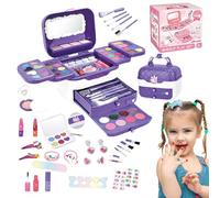 Kids Makeup Sets for Girls - 72Pcs nonToxic Realistic Washable Make Up Kit | Safe Pretend Play Beauty Set | Child Play Makeup Toys for Girls, Age 3-12 Year Old Children