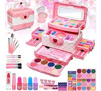 Kids Makeup Sets for Girls - Girls Make Up Set 5-7, Makeup for Kids, Childrens Play Make Up, Non Toxic Presents Toys for Little Girl, Toddler Kid Stuff, Ages 3 4 5 6789 10 Year Old Girl Birthday Gifts