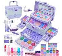 Kids Makeup Sets for Girls - Girls Make Up Set 5-7, Makeup for Kids, Childrens Play Make Up, Non Toxic Presents Toys for Little Girl,Princess Kid Stuff, Ages 3456789 10 Year Old Girl Birthday Gifts