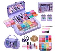Kids Makeup Sets For Girls Make Up Starters Kit,Washable Kids Makeup Sets Girls Toys, Children Princess Pretend Play Games Toys Presents For Age 4-12 Year Old