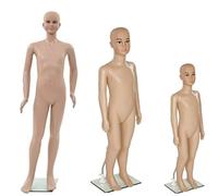 Kids Mannequin For Shop Window Mannequin, Rotatable and Portable, Metal Base with Calf pin Kids in 3 Size Free Next Working Day Delivery (KIDS B3 SIZE 87CM)