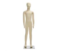 Kids Mannequin Full Body Dress Form for Clothing Display - Child Manikin for Age 5-14 with Head and Arms, Ideal for Shop Window Use