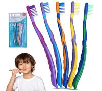 Kids Manual Toothbrushes, 5PK Gentle Extra Soft Bristles, Kids Toothbrushes, Soft Toothbrush for Kids Adults, Travel Essentials for Kids Ages 3+ Years | Mixed Colour