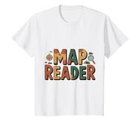 Kids Map Reader Young Navigator Trail Adventure Quest KiddyTee T-Shirt