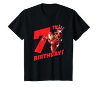Kids Marvel Iron Man 7th Birthday T-Shirt