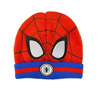 Kids Marvel Spiderman Winter Hat Boys Girls Warm Beanie Age 4-8 Years Red