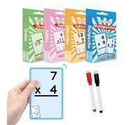 Kids Math Flash Cards - arithmeticc Practice Card Set, Basic Counting Learning Kit, Early Education Study Tool | Skill Building Resource For Children Age 6 Plus School Classroom Travel Learning