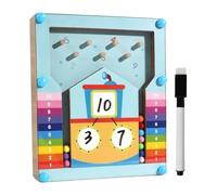 Kids Math Games, Preschool Learning Activities,5.91x0.51x7.09 Inches Fun and Interactive Toy, Skill Building Resources, Educational Counting Blocks Within 10 for Home, Classroom, Travel, Kindergarten