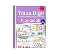 Kids Math Workbook - Safe Practice Learning Tool, 120 Pages Arithmetic Sheets with Fun, Paper Exercises with Guidance, Study Supplies Bright Style, Educational Resources for Home, School, Classroom