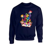 Kids Maths Number Day Jumper, Math Day Funny Gift For School Boys Girls Pi Day Counting Symbols Kids Adults Unisex Sweatshirt (Navy, 5 Years)