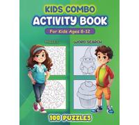 Kids Maze and Word Search Combo Activity Book for Ages 8-12 Years Old (8x10-inch booklet)- 100 Fun and Engaging Puzzles!