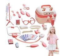 Kids Medical Playset - Durable pp Clinic Box, Doctor Role Toy | Portable Learning Kit with Adorable Tools and Interactive Parts, Creative Pretend Toy for Children’s Imagination or Classroom Play