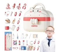 Kids Medical Toy Set - 29cm Pretend Clinic Playset Accessory, Educational Activity System With Organized Carry Storage Structure For Interactive Early Learning | Role Play Use Preschool Nursery Family
