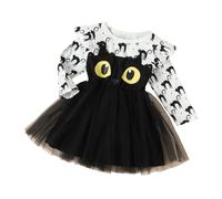 Kids Medieval Gothic Dresses Halloween Pretend Play Clothes Teenager Long Sleeve Witch Fancy Costume Girls Vampire Dress and Outfit Colorful Rainbow Rockers