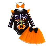 Kids Medieval Gothic Dresses Pirate Costume Halloween Dress Costumes for Girls Theme Little Devil Fancy Long Sleeve Pumpkin Clothes Printed Princess