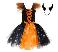 Kids Medieval Gothic Dresses Pirate Costume Teenager Long Sleeve Halloween Horror Movie Costumes Girls Vampire Dress Outfit Bat Tutu Pumpkin Printed Princess A Line Swing Retro Victorian Clothes