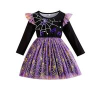 Kids Medieval Gothic Dresses Teens Halloween Party Teenager Long Sleeve Horror Movie Costumes Zombie Nurse Vampire Costume for Witch Cosplay Dress 7-14 Y
