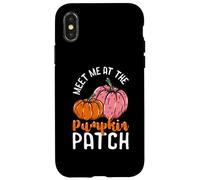 Kids Meet me at the Pumpkin Patch Toddler Girls Fall Case for iPhone X/XS