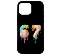 Kids Meme 67 Number Six 6 Seven 7 Ice Cream Drips Baseball Case for iPhone 16 Pro Max