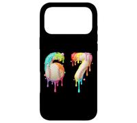 Kids Meme 67 Number Six 6 Seven 7 Ice Cream Drips Baseball Case for iPhone 17 Pro Max