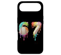 Kids Meme 67 Number Six 6 Seven 7 Ice Cream Drips Baseball Case for iPhone Air