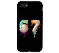 Kids Meme 67 Number Six 6 Seven 7 Ice Cream Drips Baseball Case for iPhone SE (2020) / 7/8