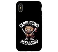 Kids Meme Italian Brainrot Cappuccino Assassino Funny Coffee Case for iPhone X/XS