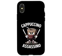 Kids Meme Italian Brainrot Cappuccino Assassino Funny Coffee Case for iPhone X/XS