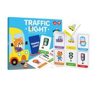 Kids Memory Game - Educational Memory Training Toy | Fun Traffic Light Picture Match Game | for Boys Girls Kindergarten Homeschool Daycare Center Birthday Holiday