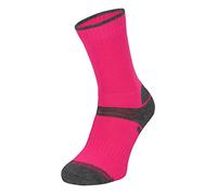 Kids Merino Wool Hiking Socks | Comodo | Breathable Outdoor Lightweight Anti Blister Socks (7-10 Years, Pink)