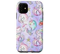 Kids Mermaid Pattern Girls Caticorn Shark Narwhal Unicorn Case for iPhone 11
