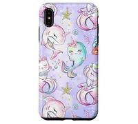 Kids Mermaid Pattern Girls Caticorn Shark Narwhal Unicorn Case for iPhone XS Max
