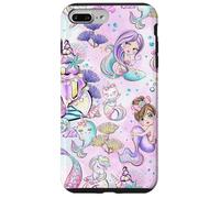 Kids Mermaid Pattern Print Girls Narwhal Unicorn Caticorn Case for iPhone 7 Plus/8 Plus