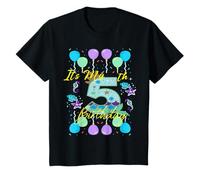 Kids Mermaid Theme It's My 5th Birthday Girl Fun 5-Year-Old Party T-Shirt
