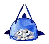 Kids Mesh Beach Bag - Foldable Fish Shape Large Capacity Storage, Interactive Toy Carrier, Accessory For Boys, Girls, Young Children And Preschoolers Traveling To Water, Pool Or Parks